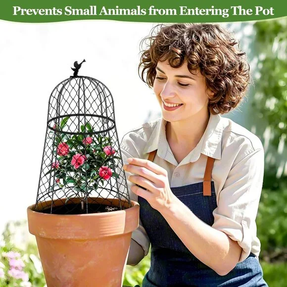 Garden Cloches for Plants, Plant Protectors from Animals, Rustproof Chicken Wire - Picture 2 of 7